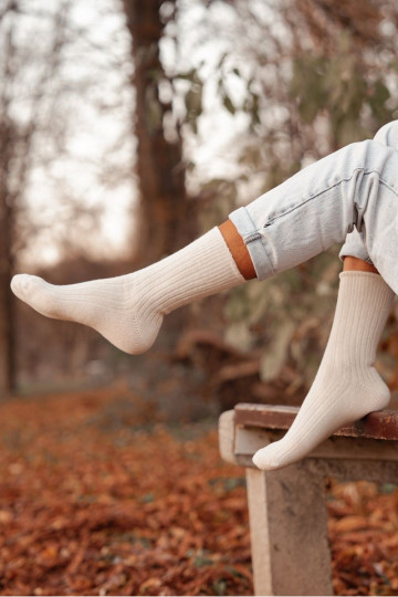 Sokken Dames INełniane ivoor