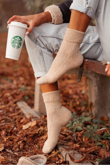 Sokken Dames INełniane beige