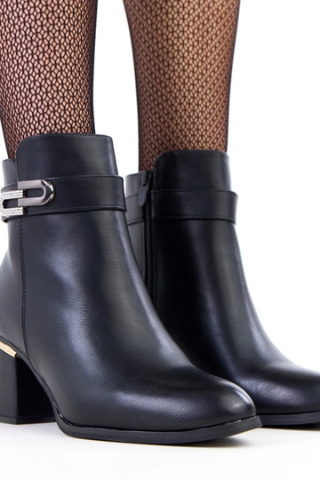 Zwarte hoge haklaarzen met... 2