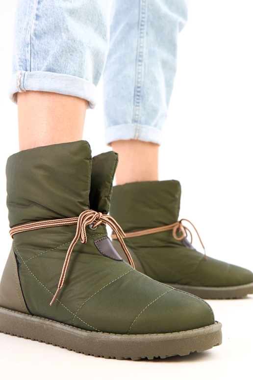 Groene dames sneeuwlaarzen met...