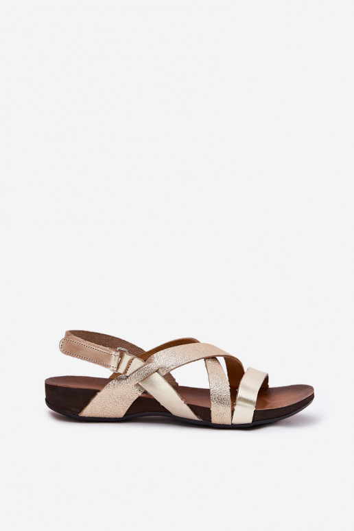 gelijk aan Dames sandalen Dames Zazoo 40032 gouden kleur