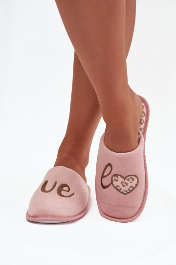 Roze dames slippers „LOVE Vinceza 19960"
