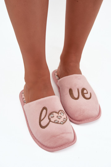 Roze dames slippers „LOVE Vinceza 19960" 2