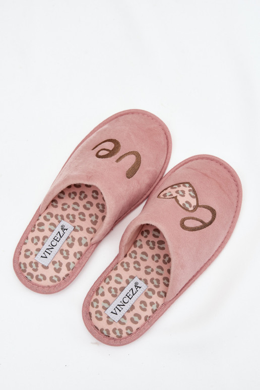 Slippers Dames LOVE Vinceza 19960 roze