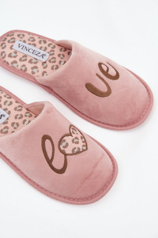 Slippers Dames LOVE Vinceza 19960 roze