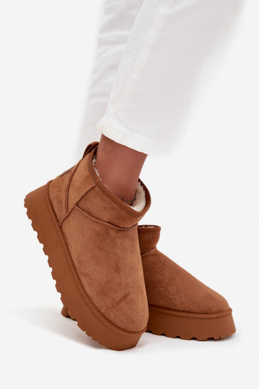 SneeuIn laarzen Dames met platform bruine kleur Celyra