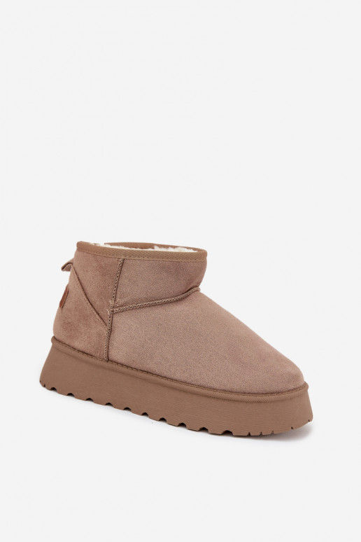 SneeuIn laarzen Dames met platform beige Celyra SneeuIn laarzen Dames met platform beige Celyra