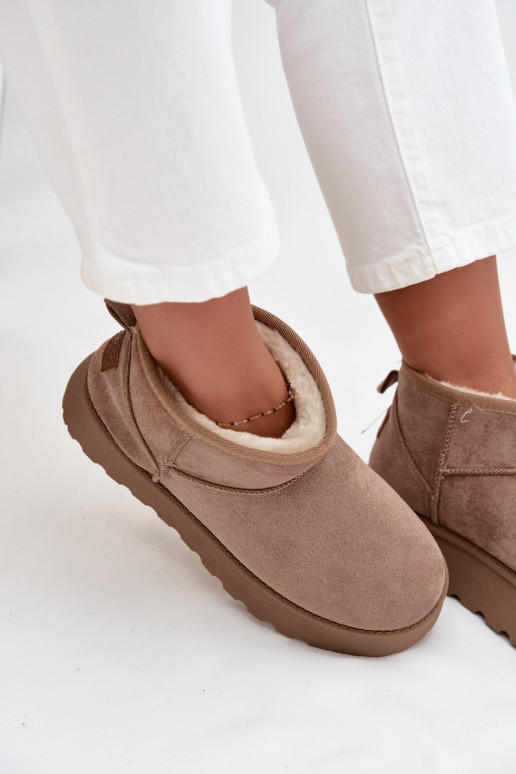 SneeuIn laarzen Dames met platform beige Celyra SneeuIn laarzen Dames met platform beige Celyra