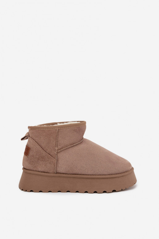 SneeuIn laarzen Dames met platform beige Celyra SneeuIn laarzen Dames met platform beige Celyra