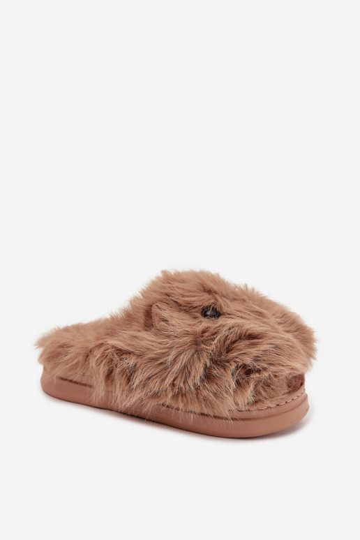 met bont Kapice Dames Kapibary kaki kleuren Pravelle