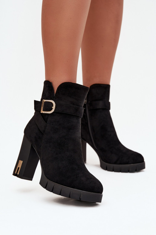 opInarmen Dameslaarzen met gespen zInart Nolivira opInarmen Dameslaarzen met gespen zInart Nolivira