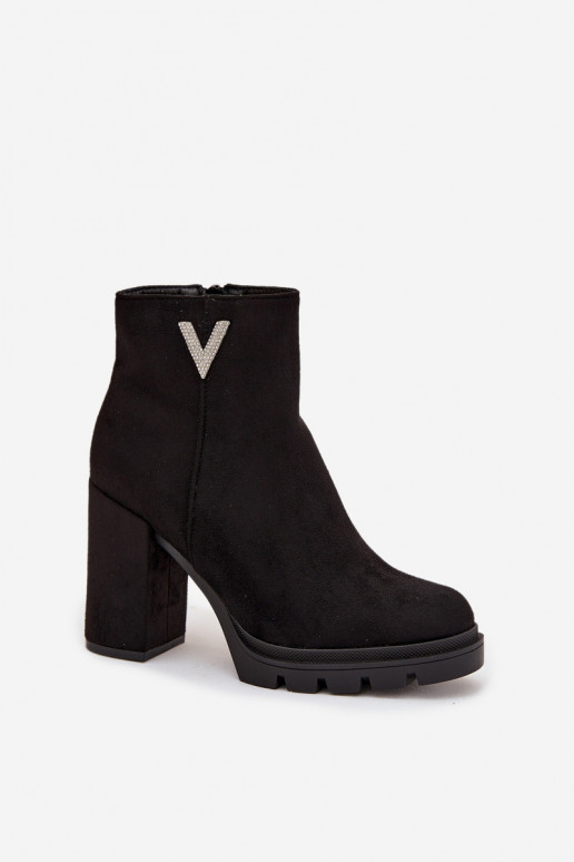 Dameslaarzen opInarmen met hakken Met sierlijk Detalem zInart Briella