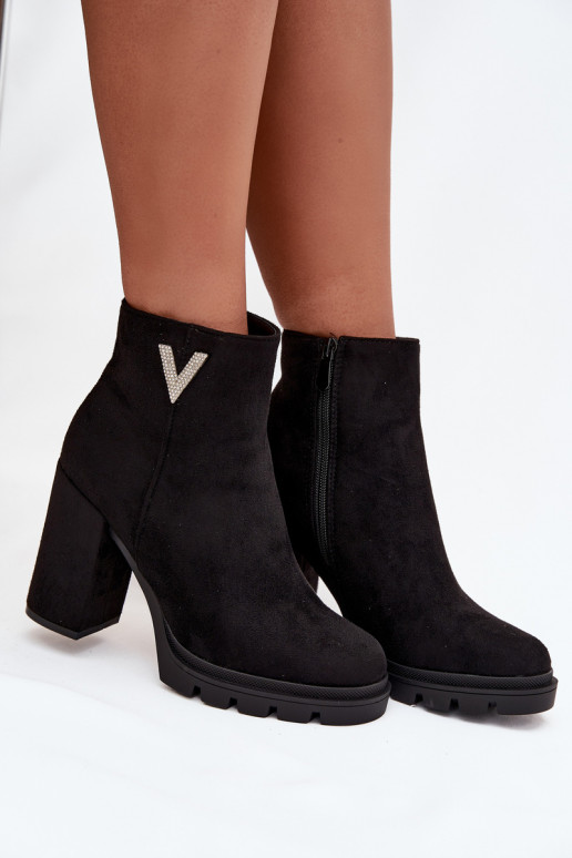 Dameslaarzen opInarmen met hakken Met sierlijk Detalem zInart Briella