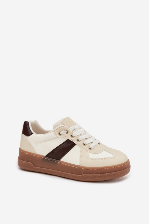 Sneakers model schoenen Dames met platform beige Galivina