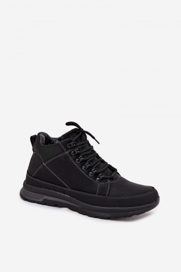 Zwarte heren warme wandelschoenen INivelle