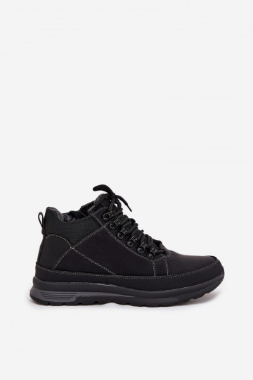 Zwarte heren warme wandelschoenen INivelle 2