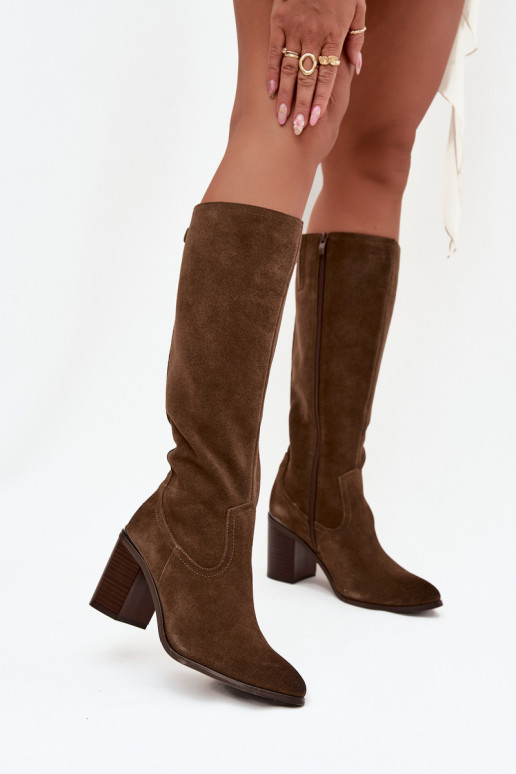 dameslaarzenOpturalnego van suèdeu opInarmen Obcas Słupek Sergio Leone KZ25668-S groene kleur dameslaarzenOpturalnego van suèdeu opInarmen Obcas Słupek Sergio Leone KZ25668-S groene kleur