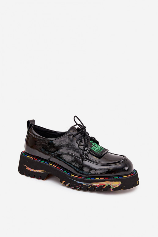 met lakeffect Leer schoenen Dames Artiker 57C0172 zInart