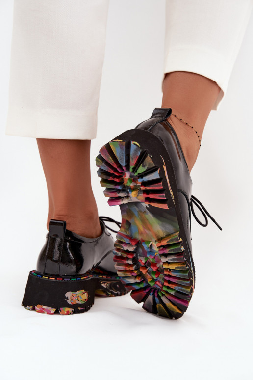 met lakeffect Leer schoenen Dames Artiker 57C0172 zInart