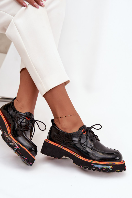 Leer schoenen Dames met lakeffect Artiker 57C0176 zInart