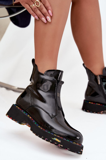 met lakeffect DameslaarzenOpturalnej Skóry opInarmen Artiker 57C0166 zInart