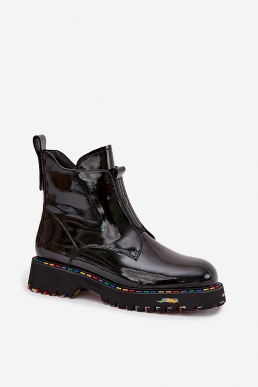 met lakeffect DameslaarzenOpturalnej Skóry opInarmen Artiker 57C0166 zInart