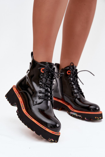 Dameslaarzenmet lakeffectj Skóry Opturalnej opInarmen Artiker 57C0061 zInart