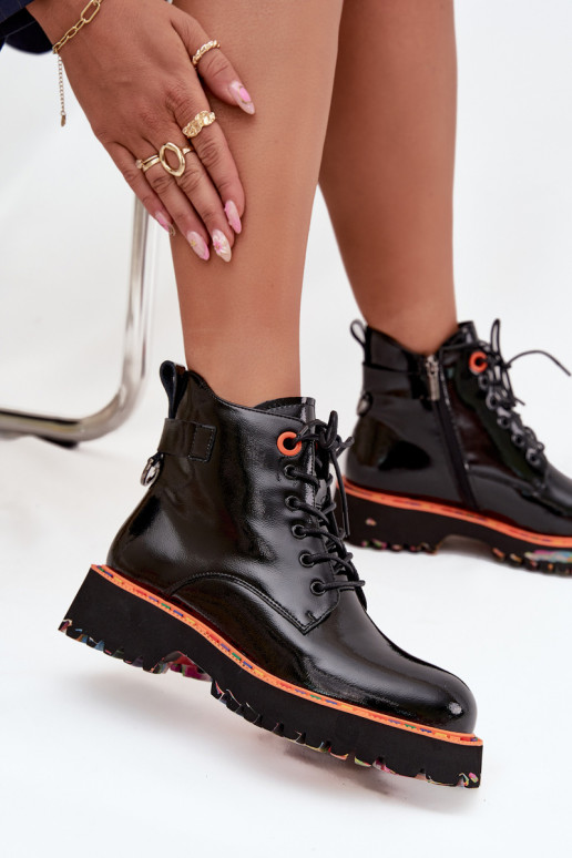 Dameslaarzenmet lakeffectj Skóry Opturalnej opInarmen Artiker 57C0061 zInart