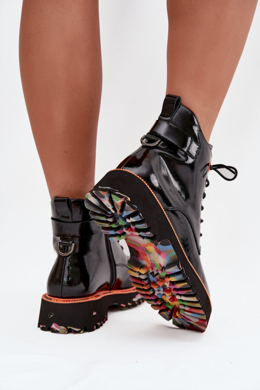 Dameslaarzenmet lakeffectj Skóry Opturalnej opInarmen Artiker 57C0061 zInart