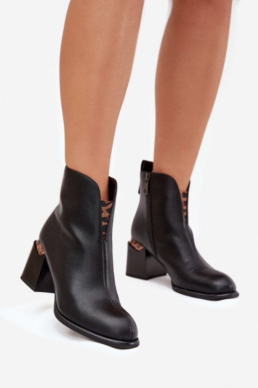 Leren dames laarzen, Vinceza 66811, zwarte kleur Leren dames laarzen, Vinceza 66811, zwarte kleur