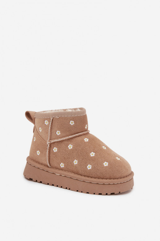 SneeuIn laarzen Kinderen Ozdobione met bloemmotievenuszkami beige Gracina