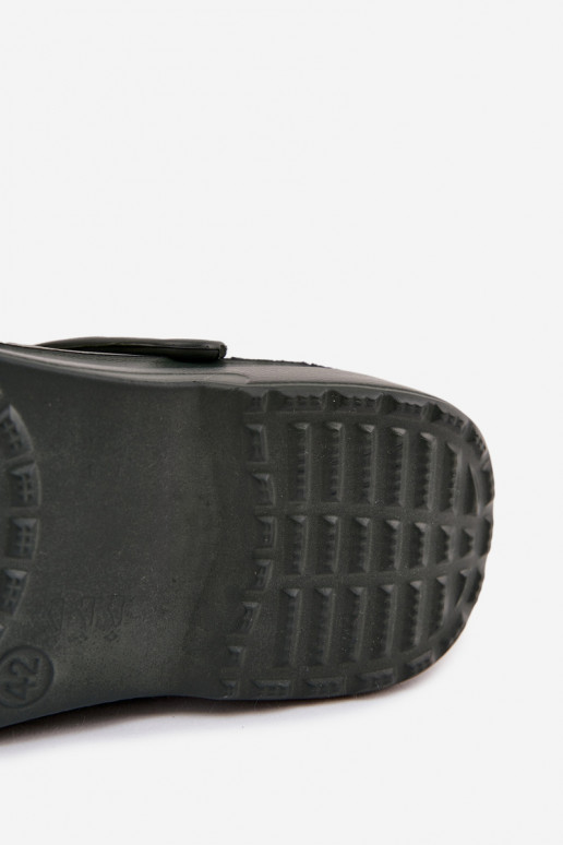 Heren slippers met bandjes voor tuin en zwembad, groen