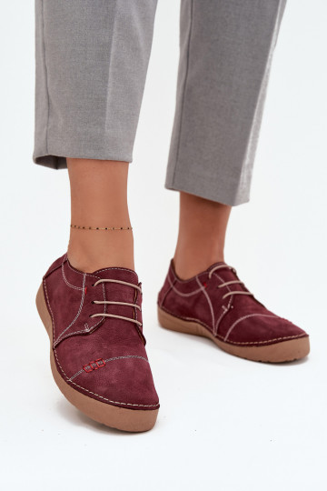 Leer schoenen DamesPrzeszyciami Artiker 57C2111 bordeaux 2