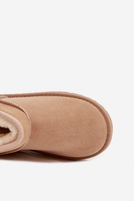 SneeuIn laarzen Kinderen Jeugd opInarmen met bont erin beige Mireya