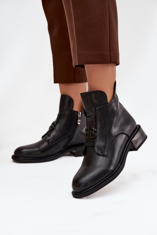 opInarmen Leer Dameslaarzen Met sierlijk Detalem zInart Briselda