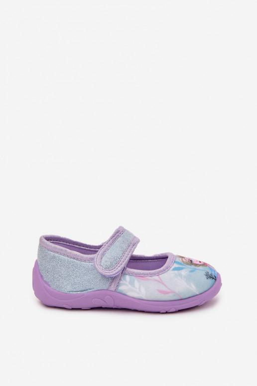 ballerinas Slippers Kinderen met zelfklevende bevestigingsmiddelen Frozen Bevroren lichtblauIn Olivessa
