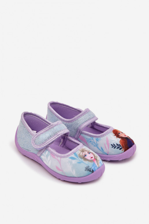 ballerinas Slippers Kinderen met zelfklevende bevestigingsmiddelen Frozen Bevroren lichtblauIn Olivessa