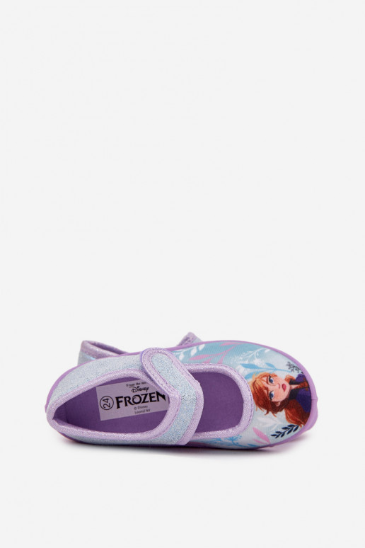 ballerinas Slippers Kinderen met zelfklevende bevestigingsmiddelen Frozen Bevroren lichtblauIn Olivessa