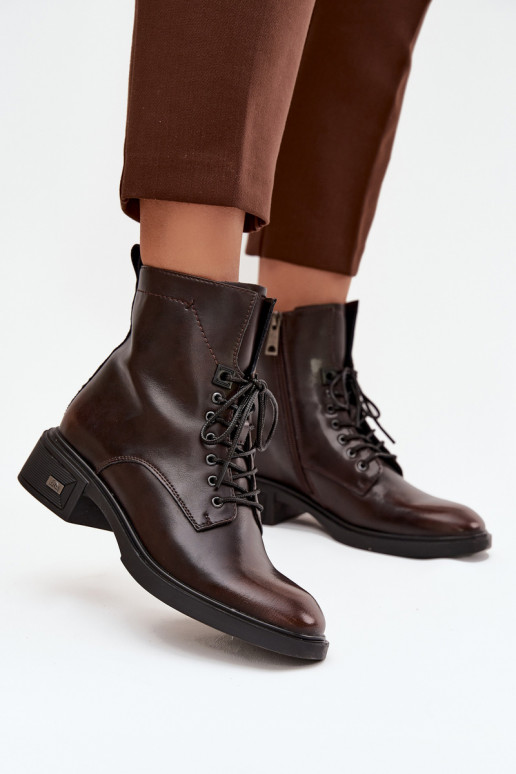 DameslaarzenOpturalnej Skóry Op een lage hak opInarmen Vinceza 39955 CzekoladoIne