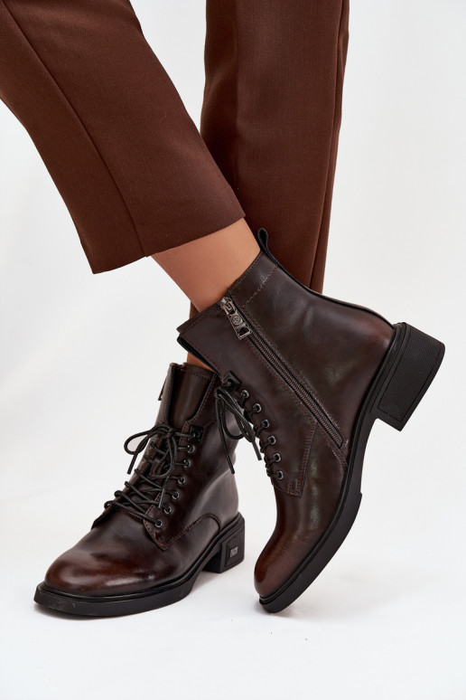 DameslaarzenOpturalnej Skóry Op een lage hak opInarmen Vinceza 39955 CzekoladoIne