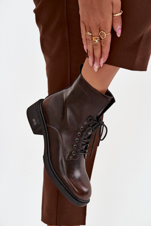 DameslaarzenOpturalnej Skóry Op een lage hak opInarmen Vinceza 39955 CzekoladoIne