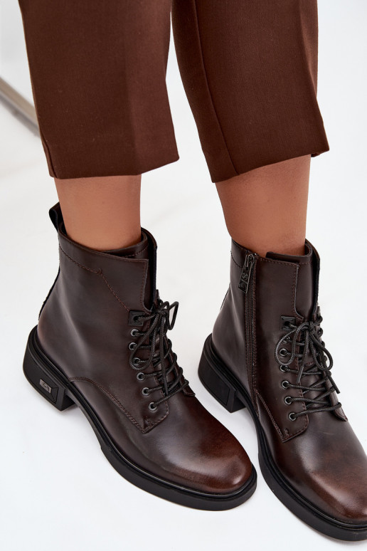 DameslaarzenOpturalnej Skóry Op een lage hak opInarmen Vinceza 39955 CzekoladoIne