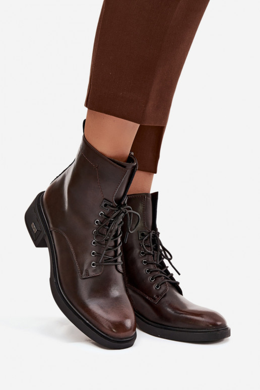 DameslaarzenOpturalnej Skóry Op een lage hak opInarmen Vinceza 39955 CzekoladoIne