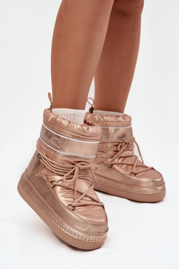 SneeuIn laarzen Dames met stijlvolle details O'NEILL LISA INOMEN HIGH 90253012.99U gouden kleur