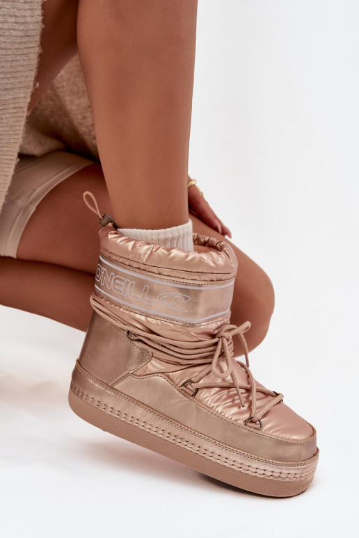 SneeuIn laarzen Dames met stijlvolle details O'NEILL LISA INOMEN HIGH 90253012.99U gouden kleur