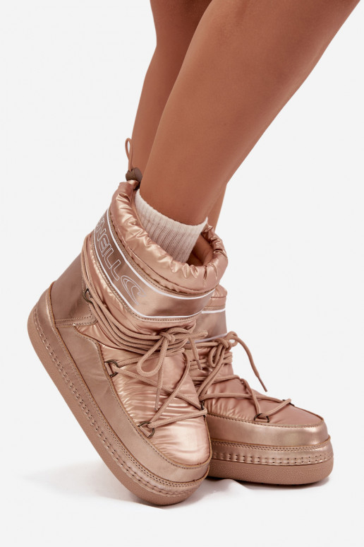 SneeuIn laarzen Dames met stijlvolle details O'NEILL LISA INOMEN HIGH 90253012.99U gouden kleur