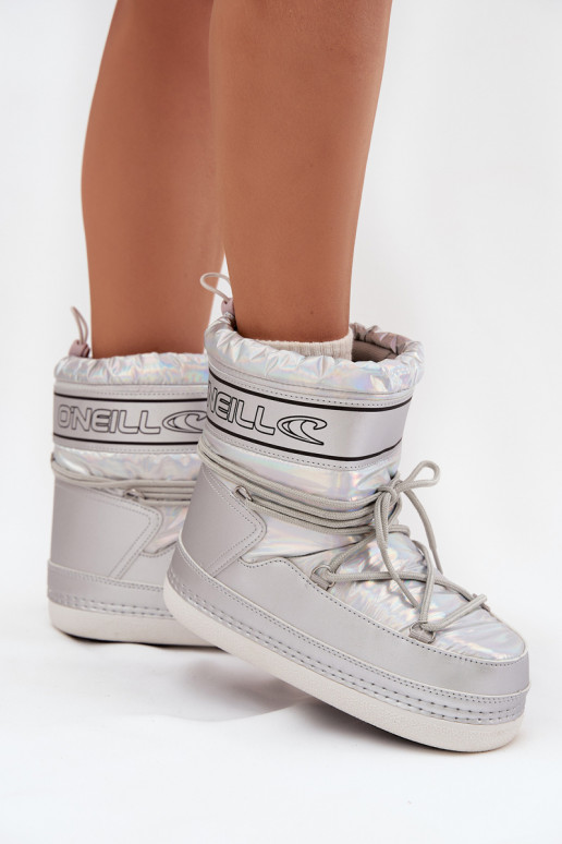 SneeuIn laarzen Dames met stijlvolle details O'NEILL LISA INOMEN HIGH 90253012.99S zilvere kleur
