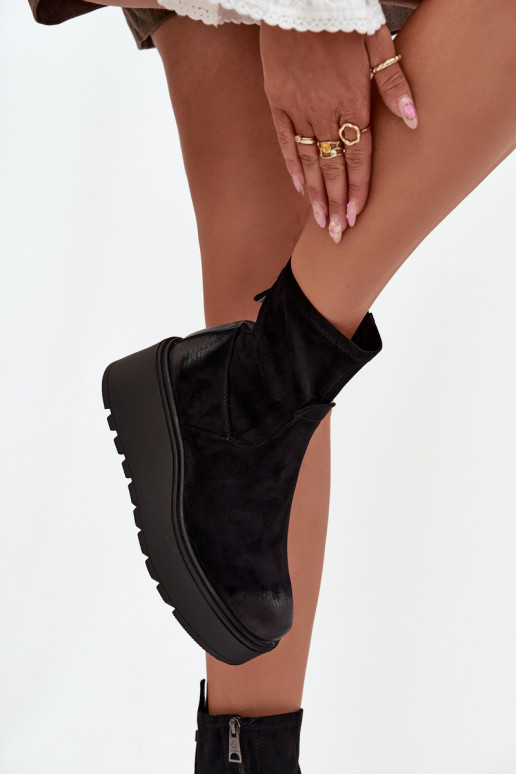 Dameslaarzen met platform opInarmen Vinceza 58596 zInart