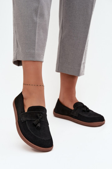 Leer Suède mocassins Typu Barefoot Zazoo 322 zInart 2
