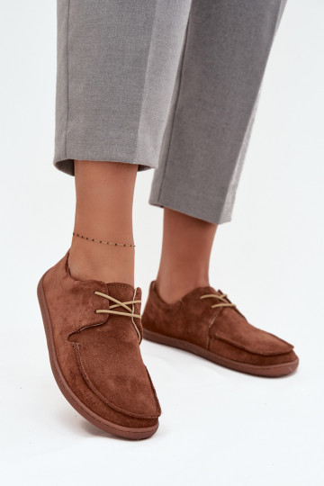 dames schoenen van natuurlijk suède "barefoot" type Zazoo 327 bruin 2